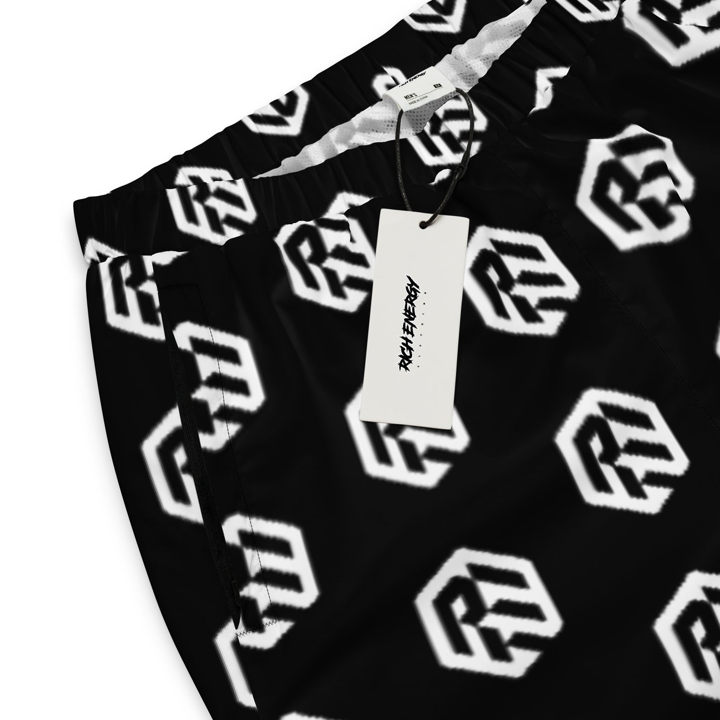 Kaleidiscope Black/White Unisex track pants