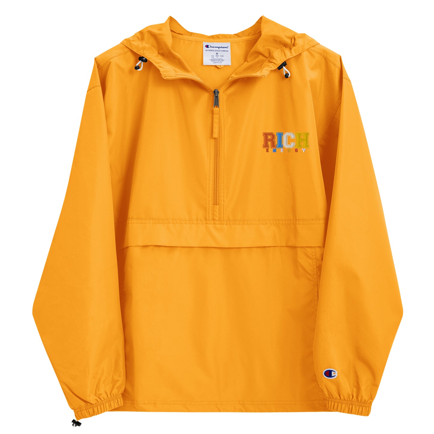 Color Rich Embroidered Champion Packable Jacket