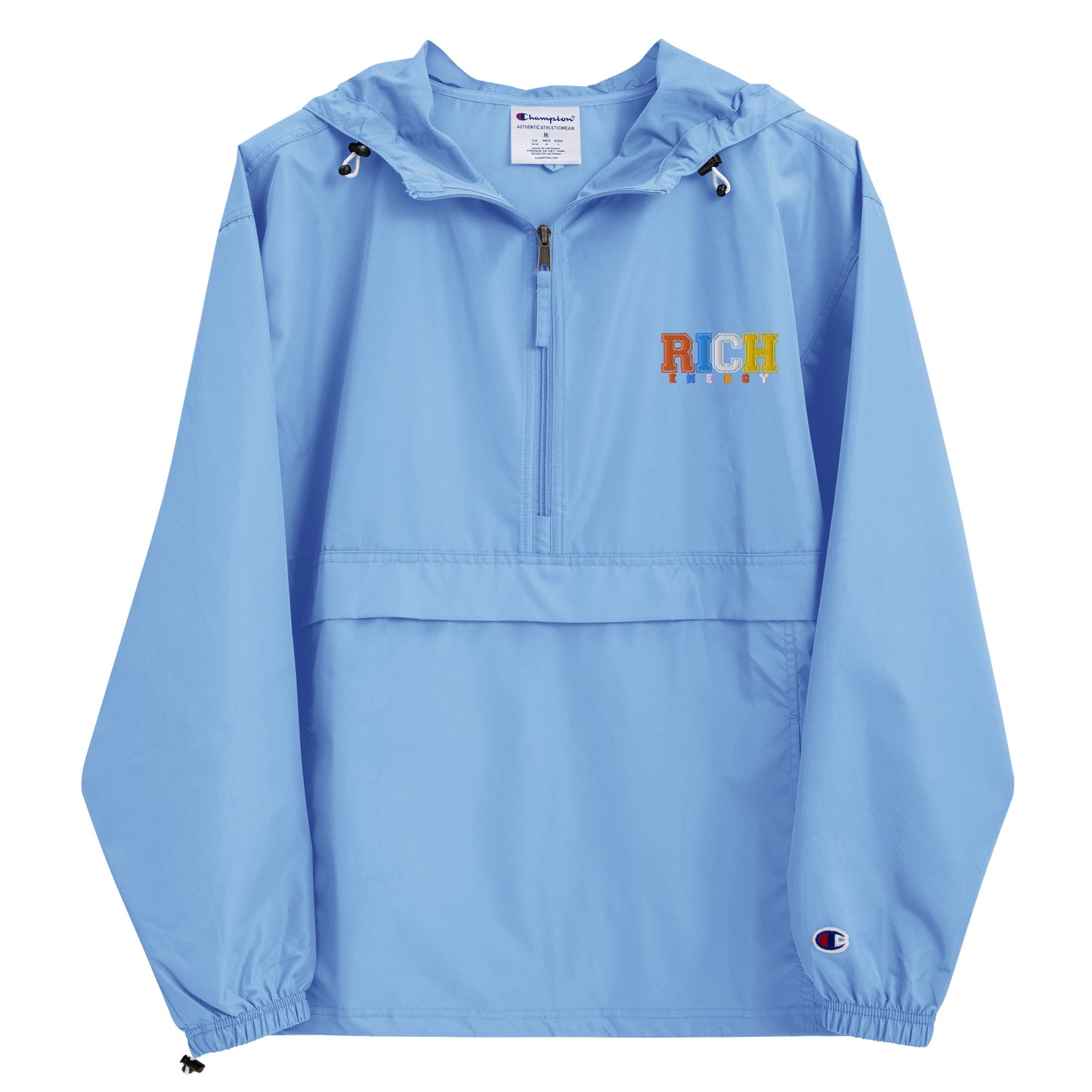 Color Rich Embroidered Champion Packable Jacket