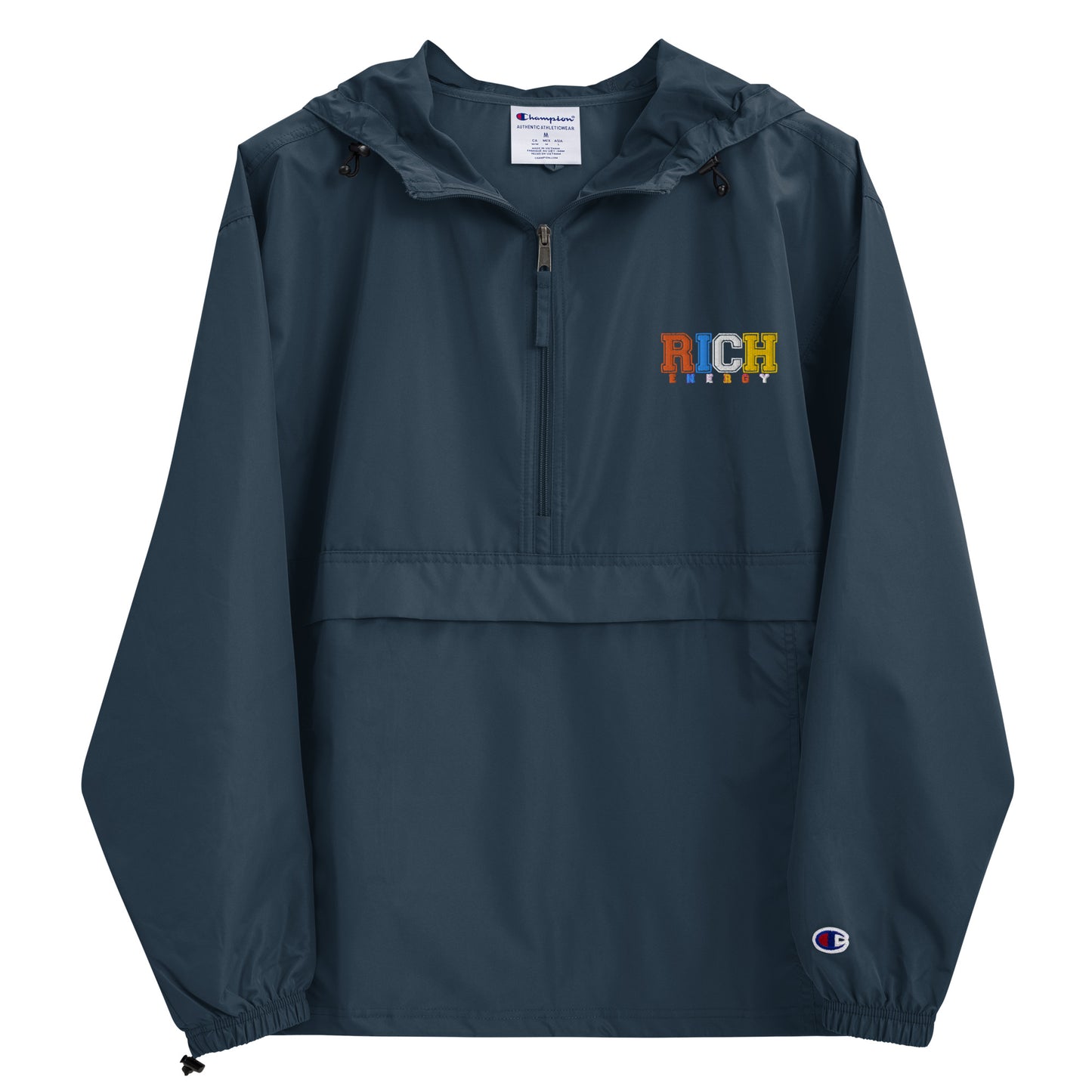 Color Rich Embroidered Champion Packable Jacket