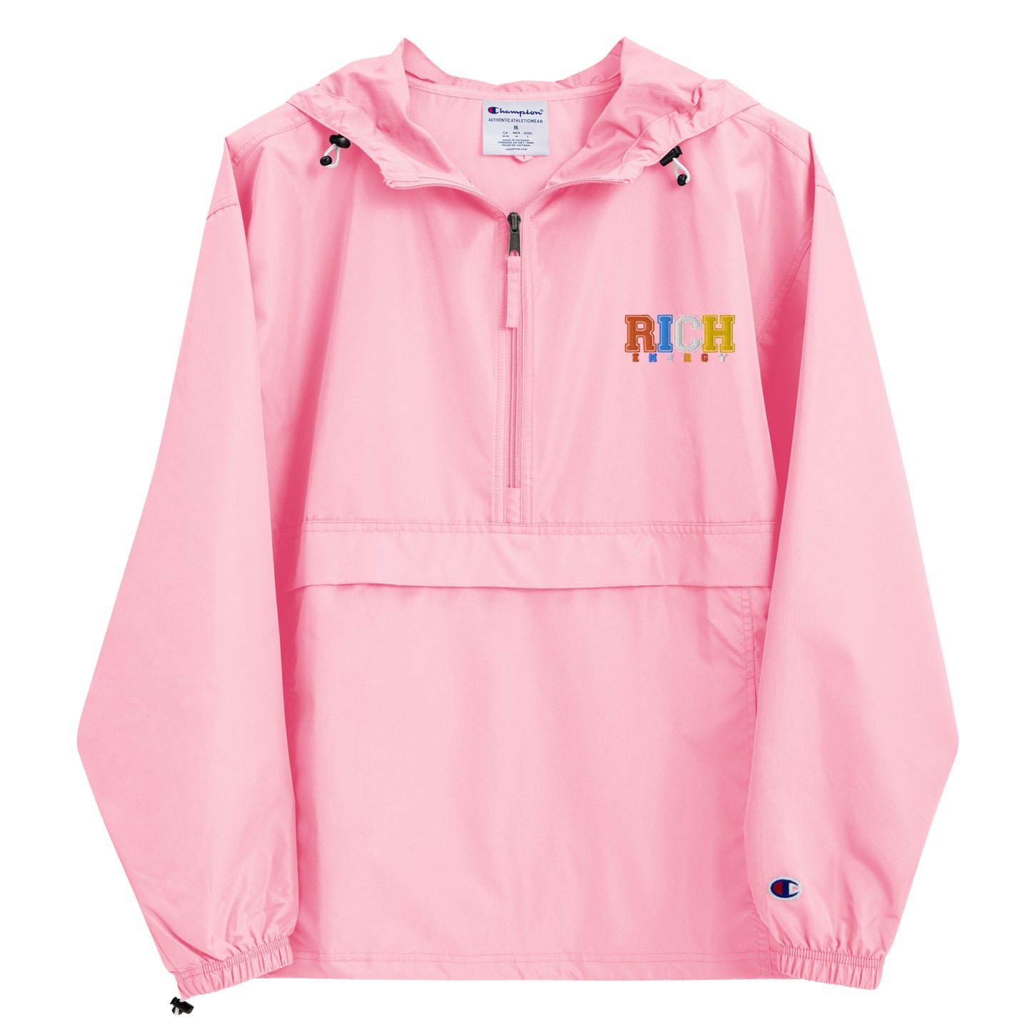 Color Rich Embroidered Champion Packable Jacket