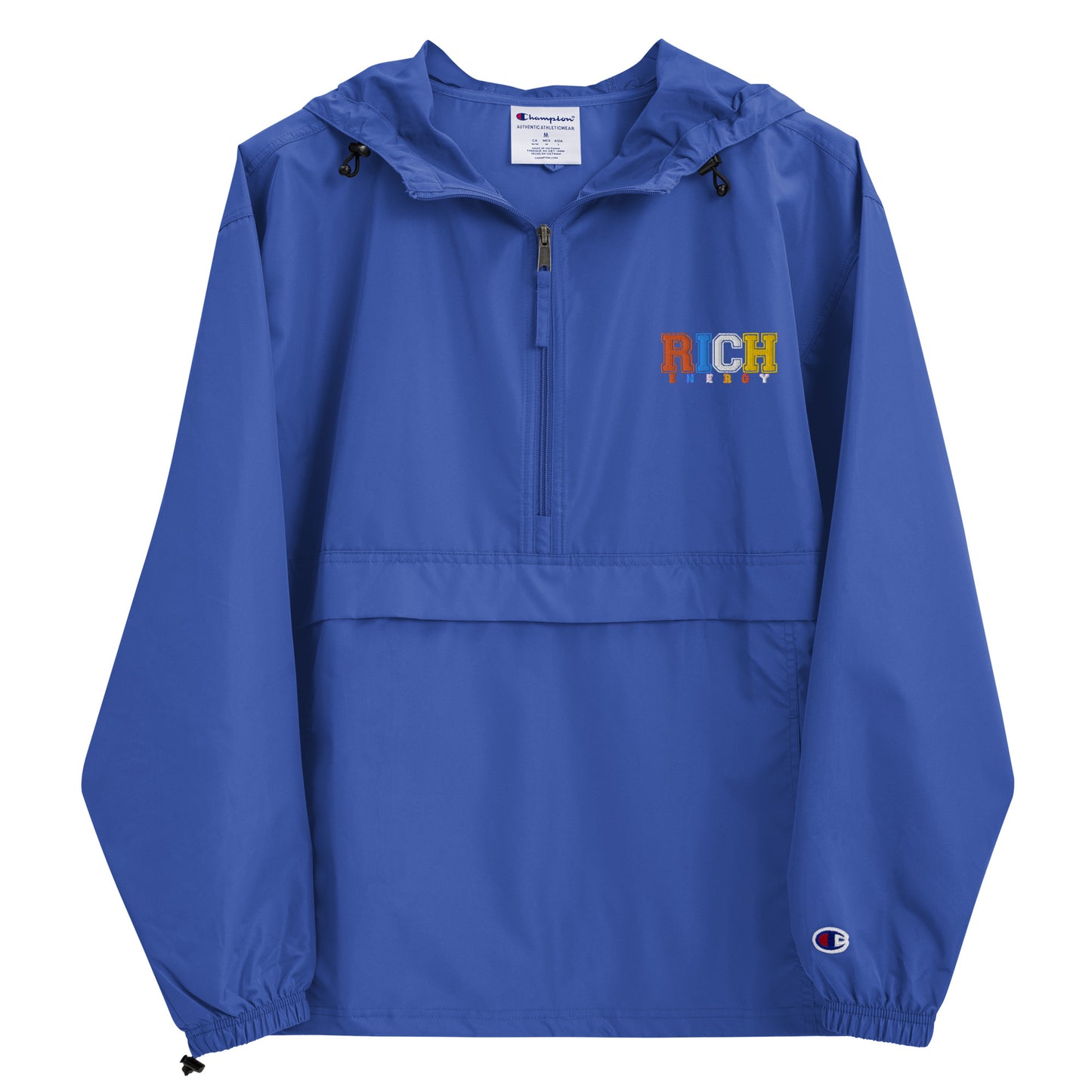 Color Rich Embroidered Champion Packable Jacket