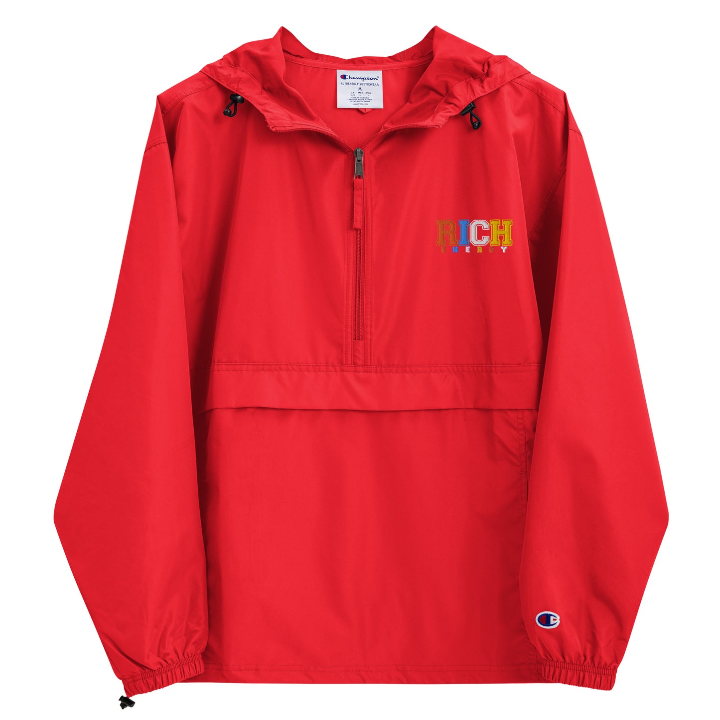 Color Rich Embroidered Champion Packable Jacket