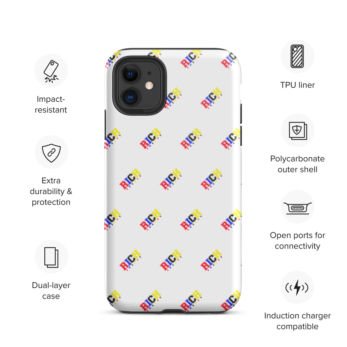 Color Rich Brick Tough iPhone case