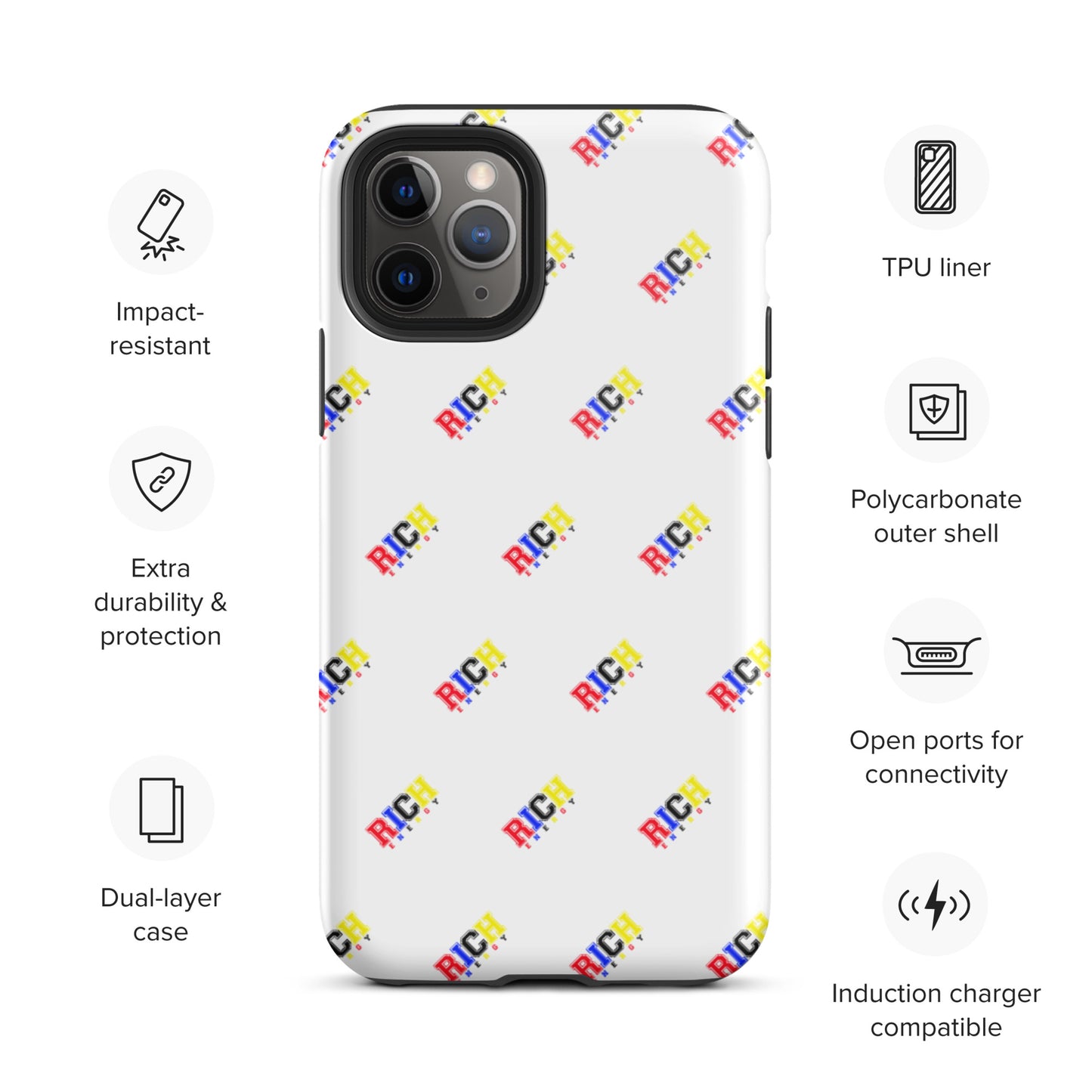 Color Rich Brick Tough iPhone case