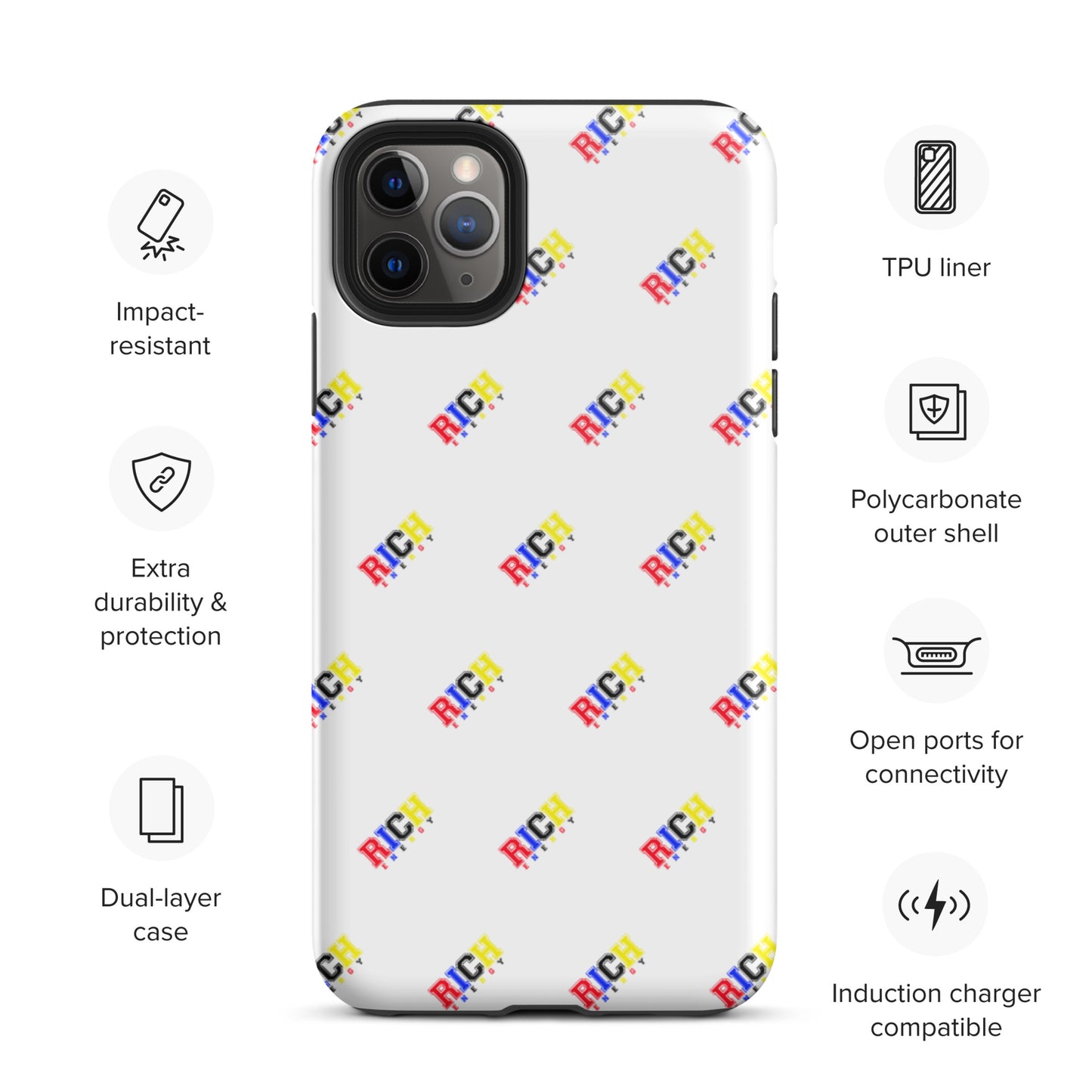 Color Rich Brick Tough iPhone case