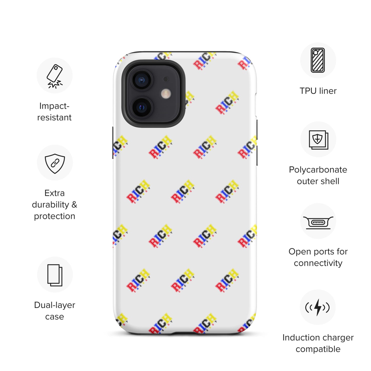 Color Rich Brick Tough iPhone case
