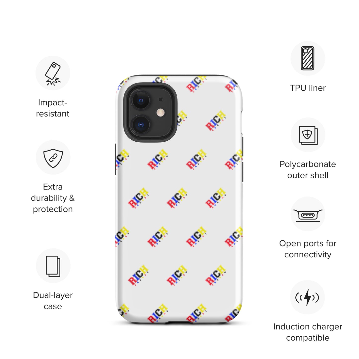 Color Rich Brick Tough iPhone case