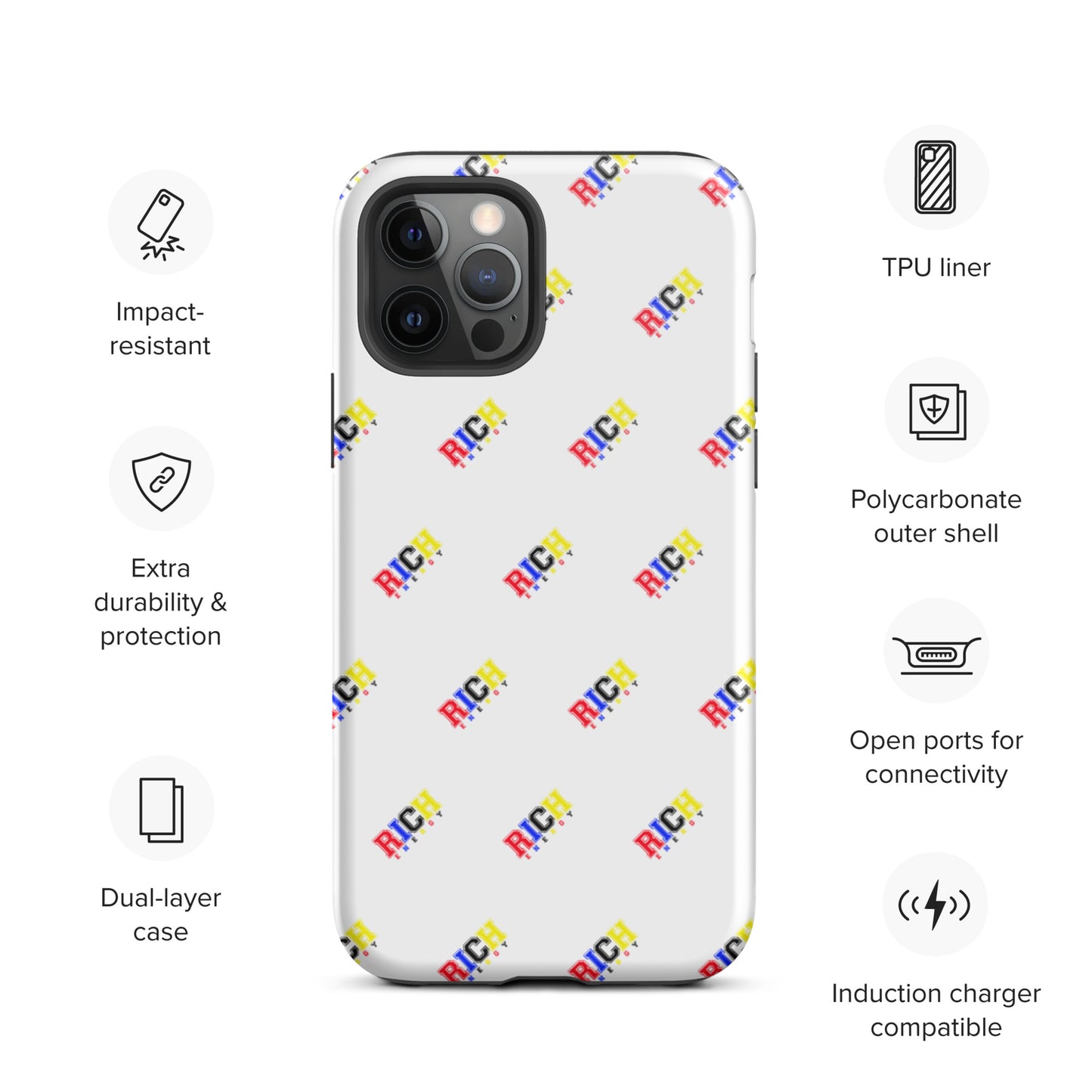 Color Rich Brick Tough iPhone case