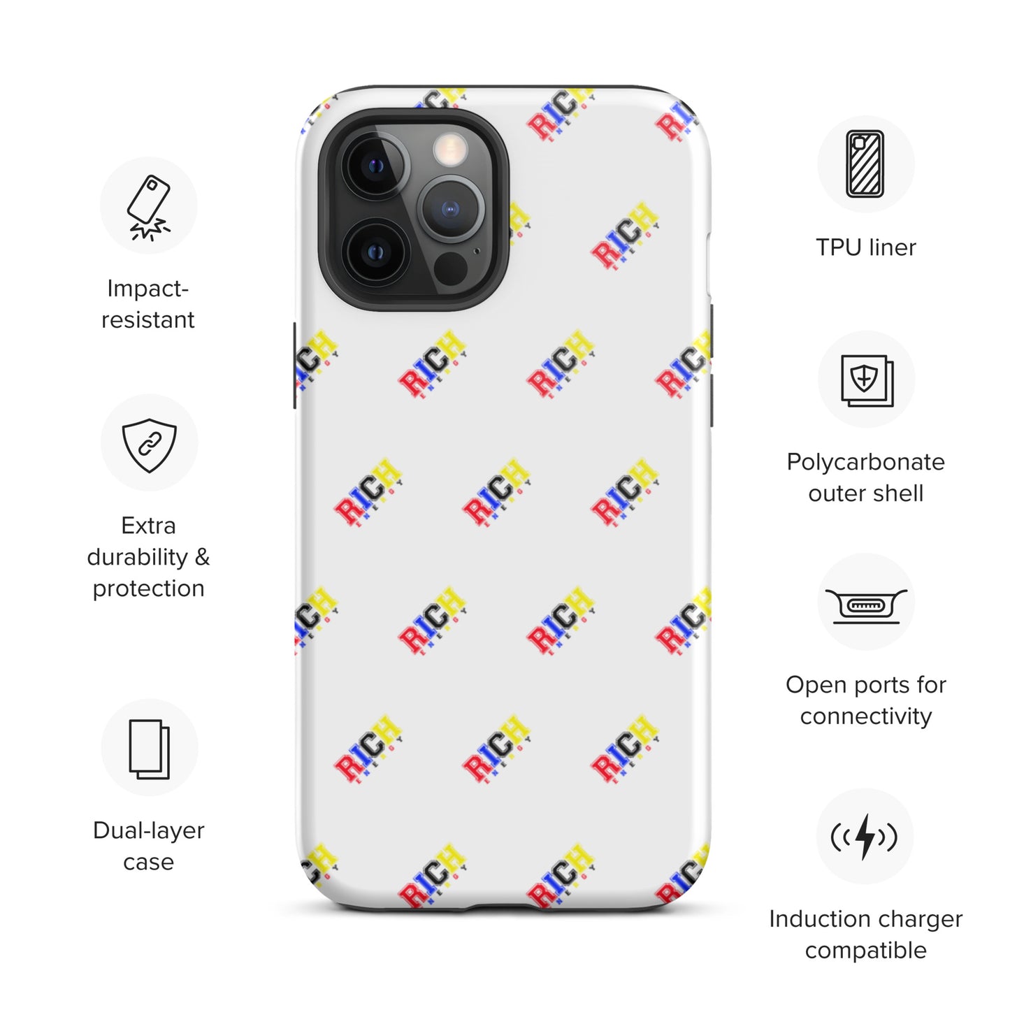 Color Rich Brick Tough iPhone case