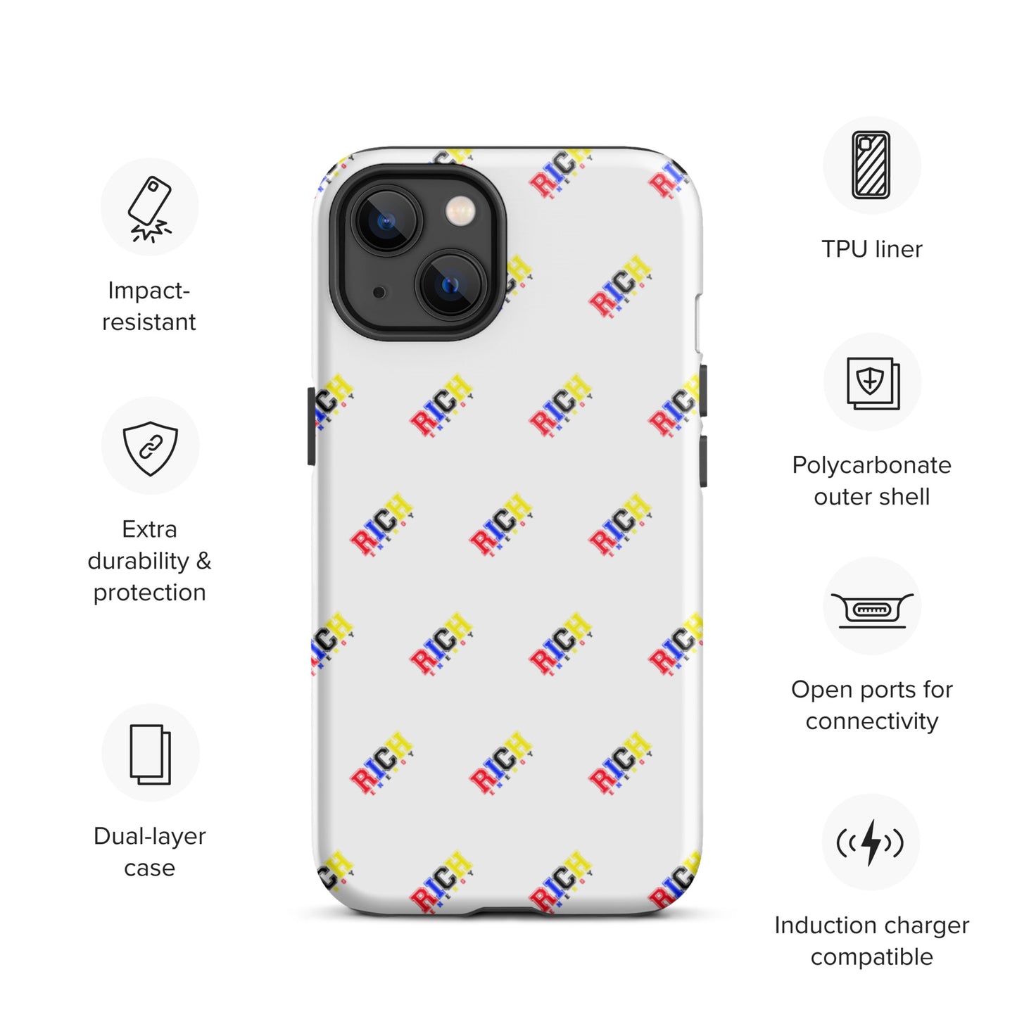 Color Rich Brick Tough iPhone case