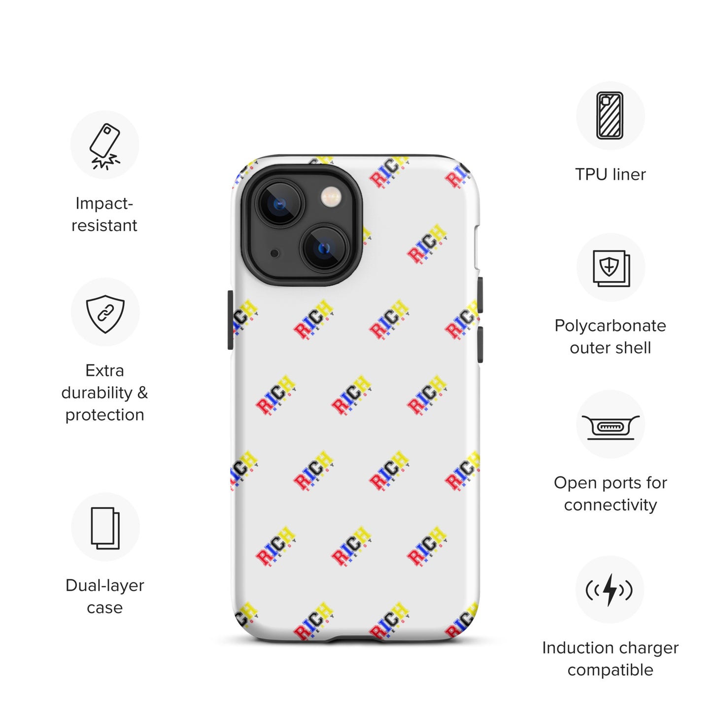 Color Rich Brick Tough iPhone case