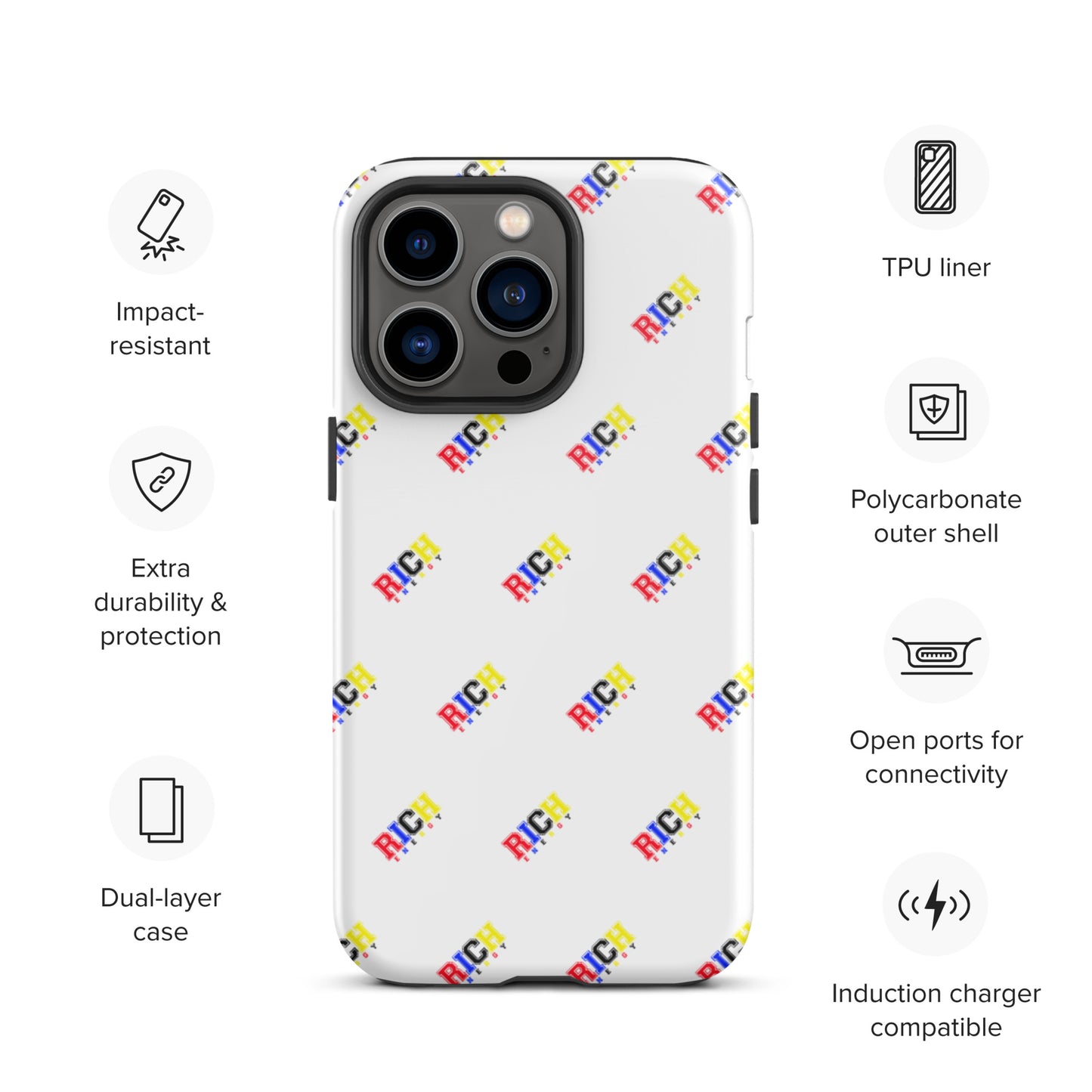 Color Rich Brick Tough iPhone case