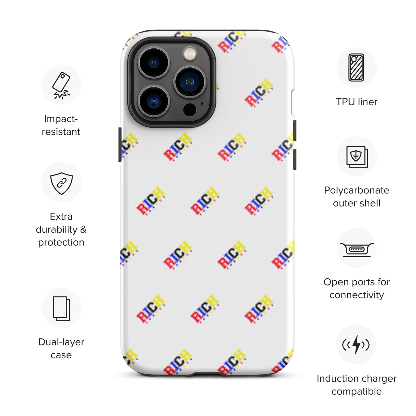 Color Rich Brick Tough iPhone case