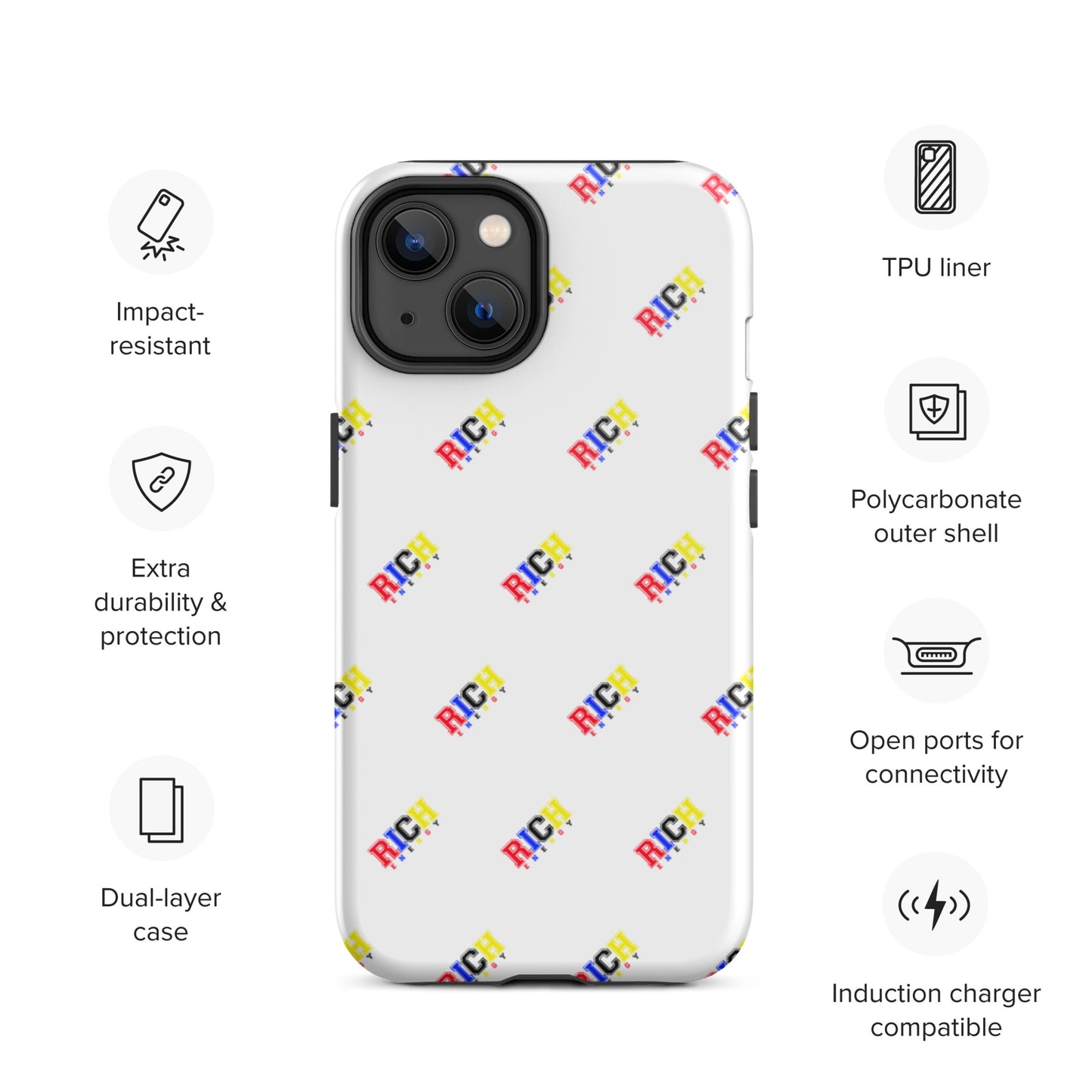 Color Rich Brick Tough iPhone case