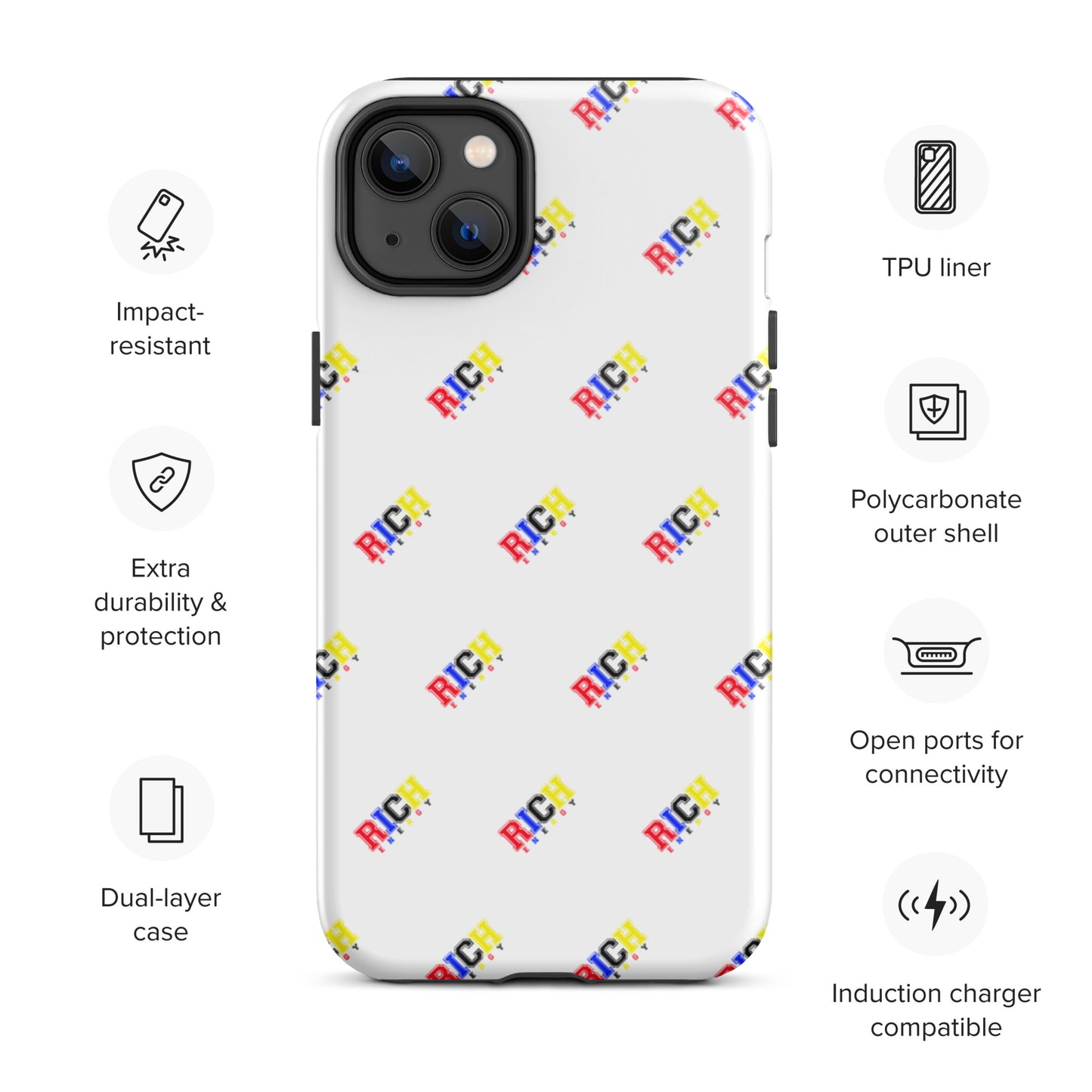 Color Rich Brick Tough iPhone case
