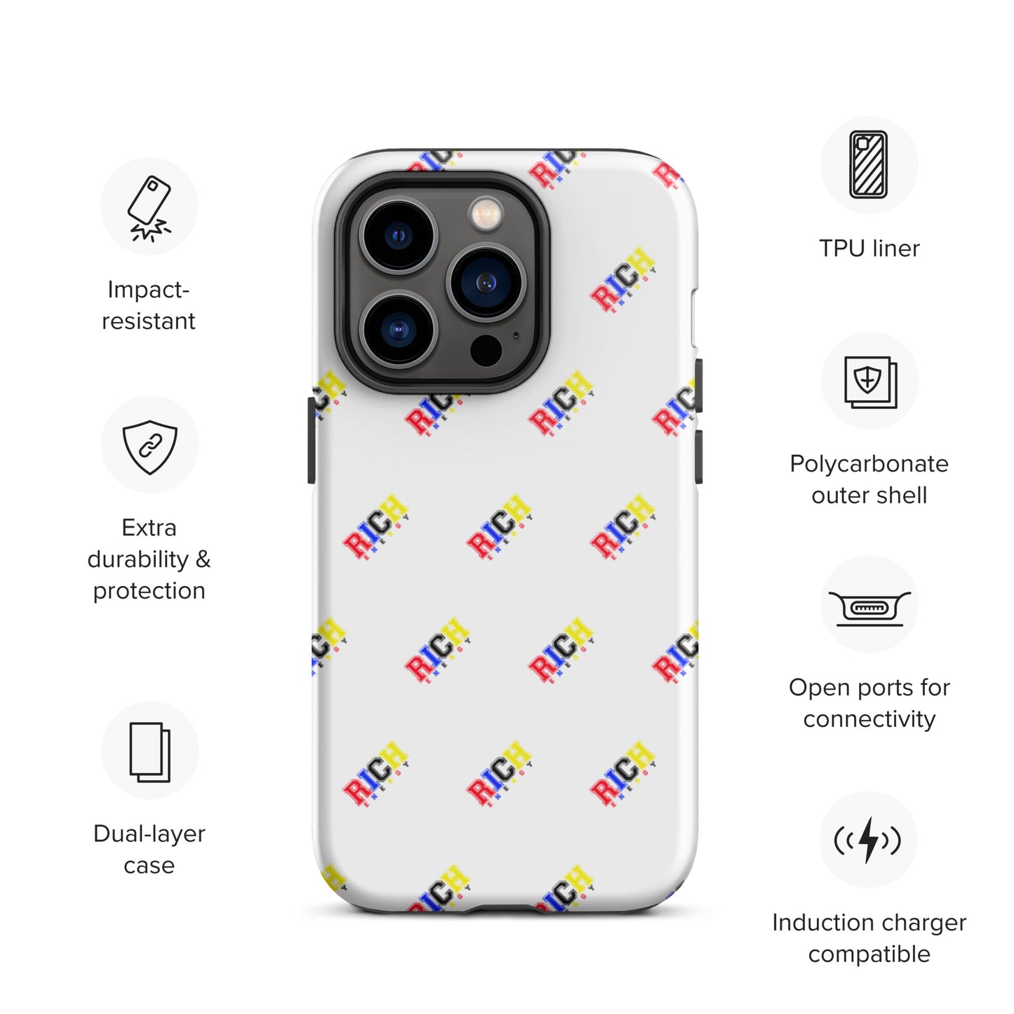 Color Rich Brick Tough iPhone case