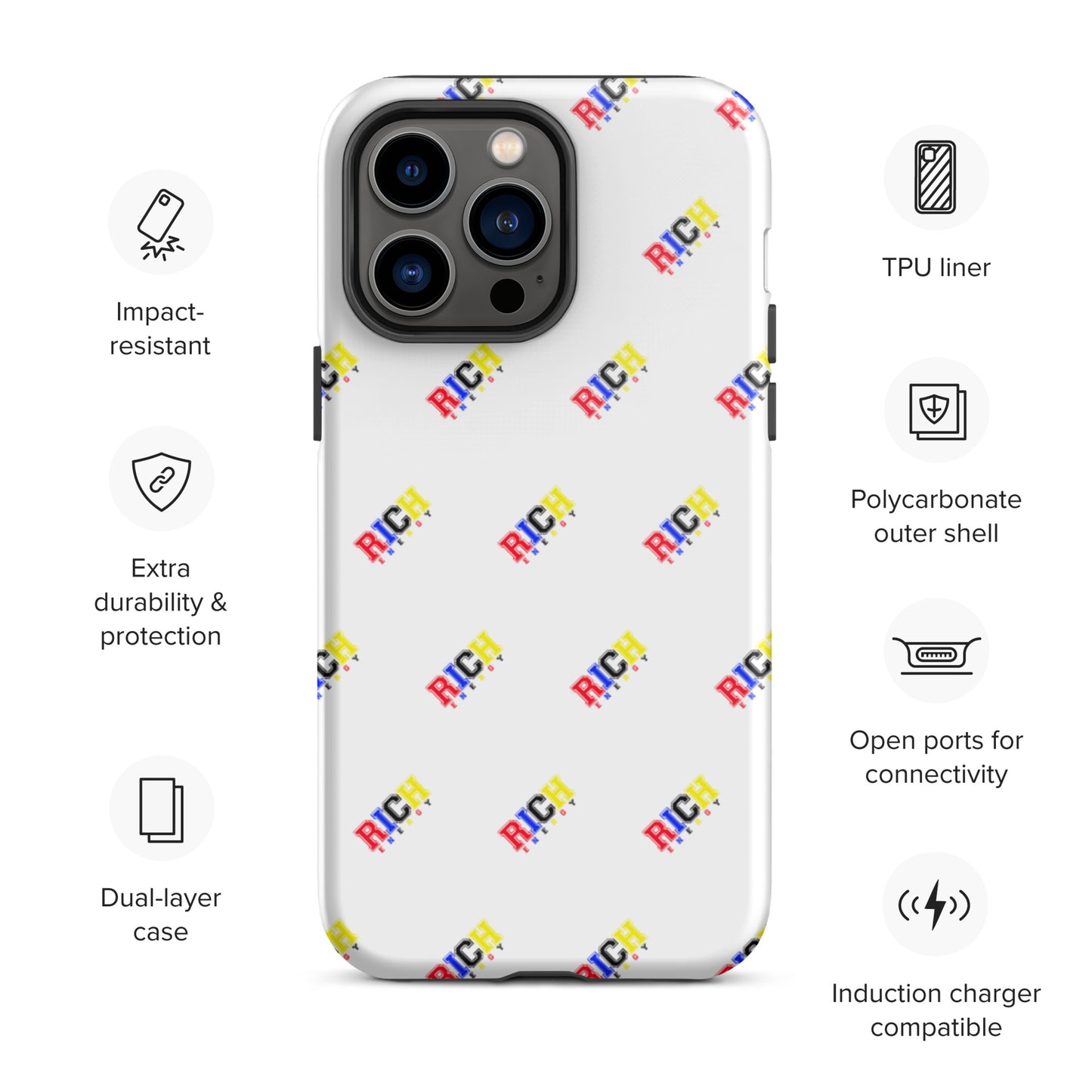 Color Rich Brick Tough iPhone case