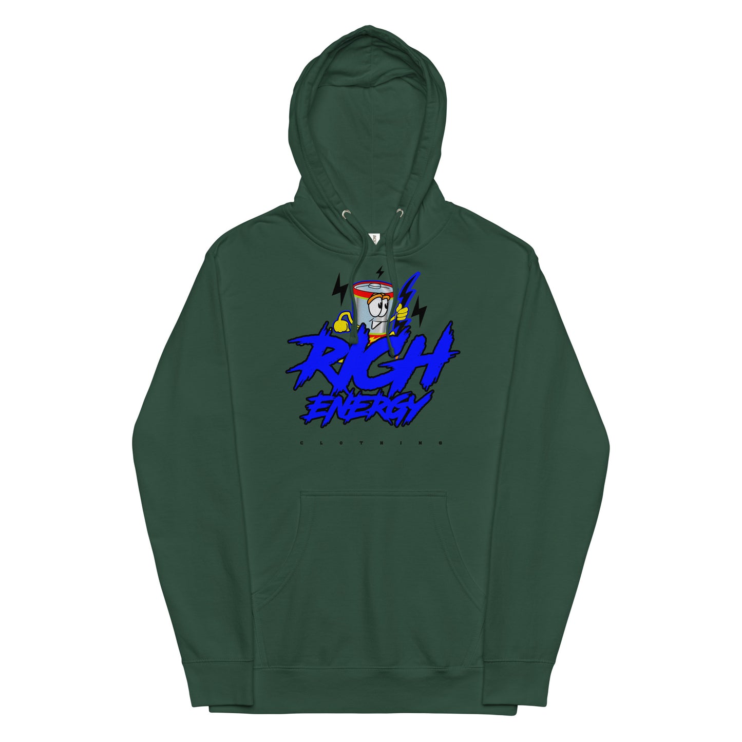 Big Rich Blue Unisex midweight hoodie