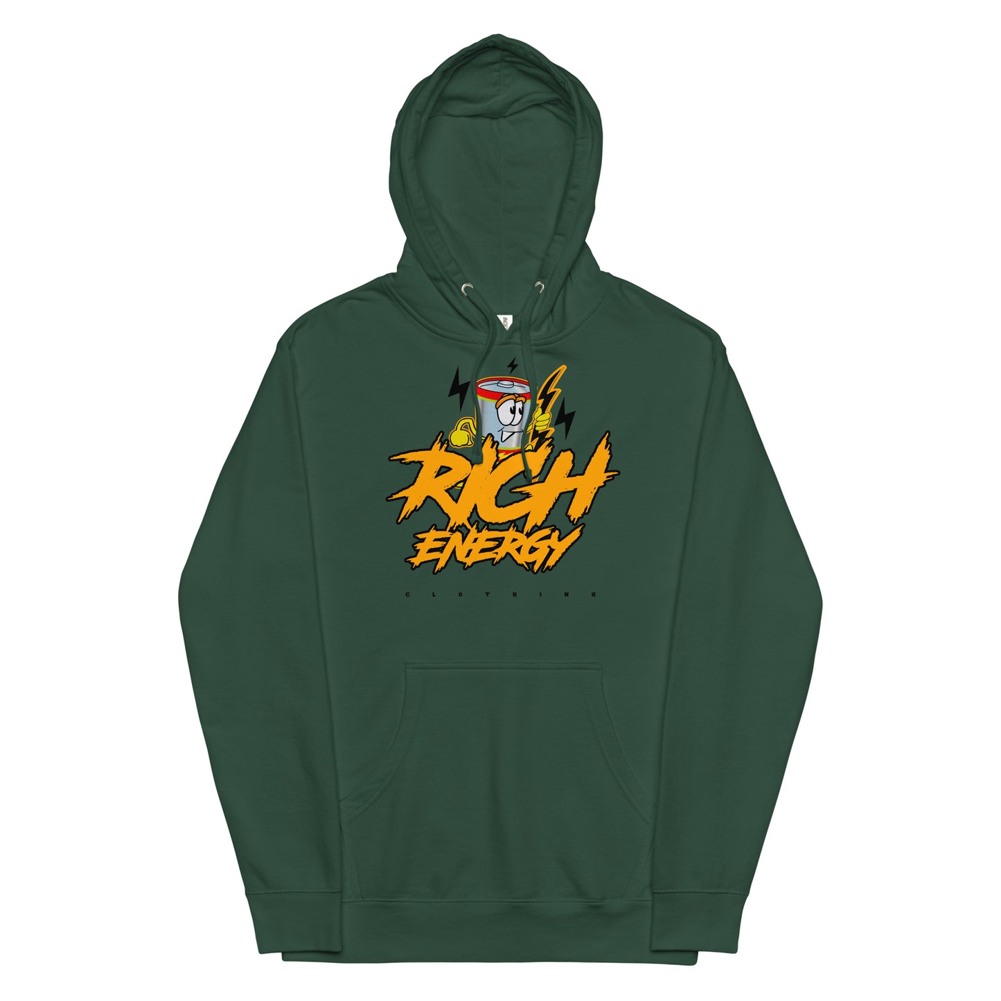 Big Rich Orange Unisex midweight hoodie