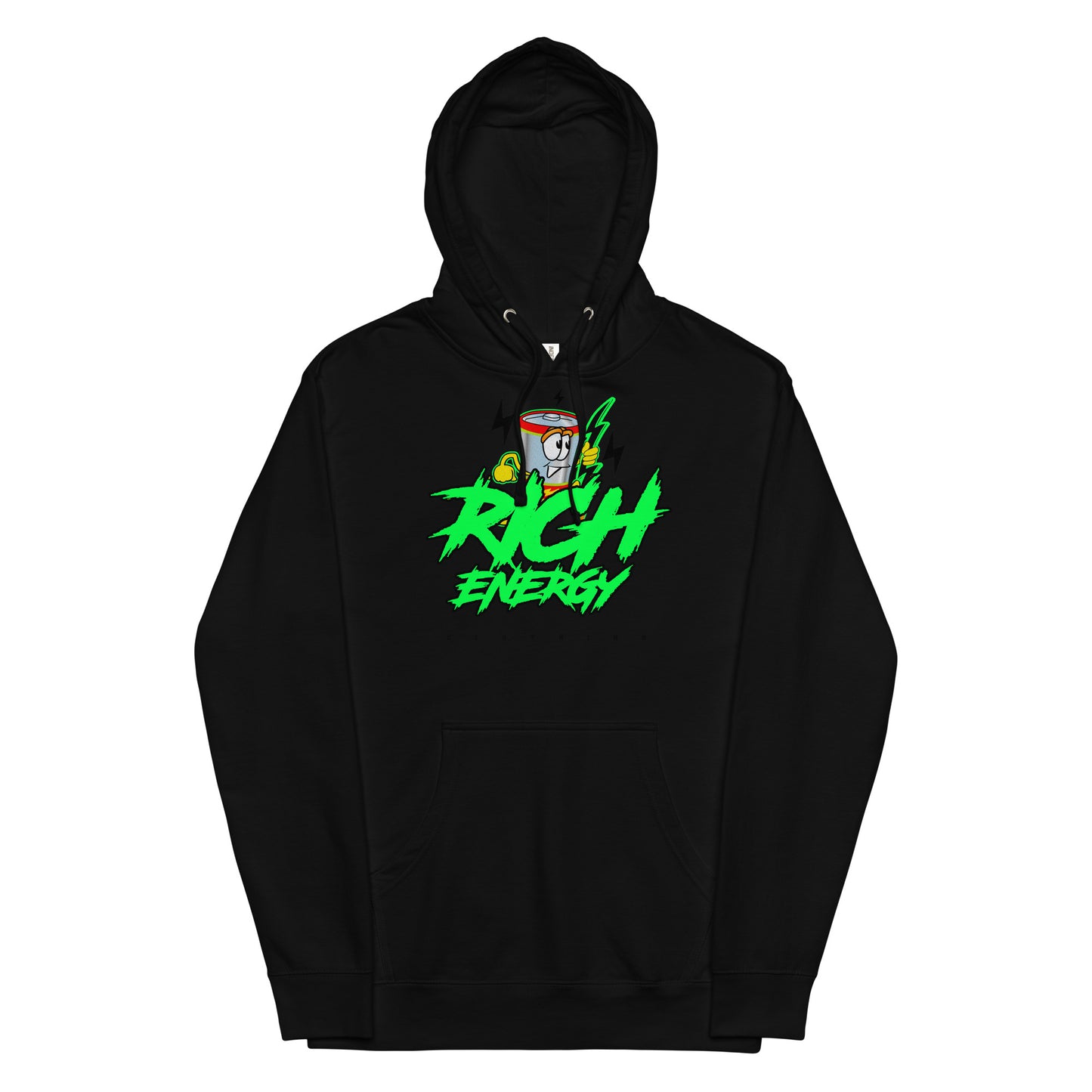 Big Rich Energy Green Unisex midweight hoodie
