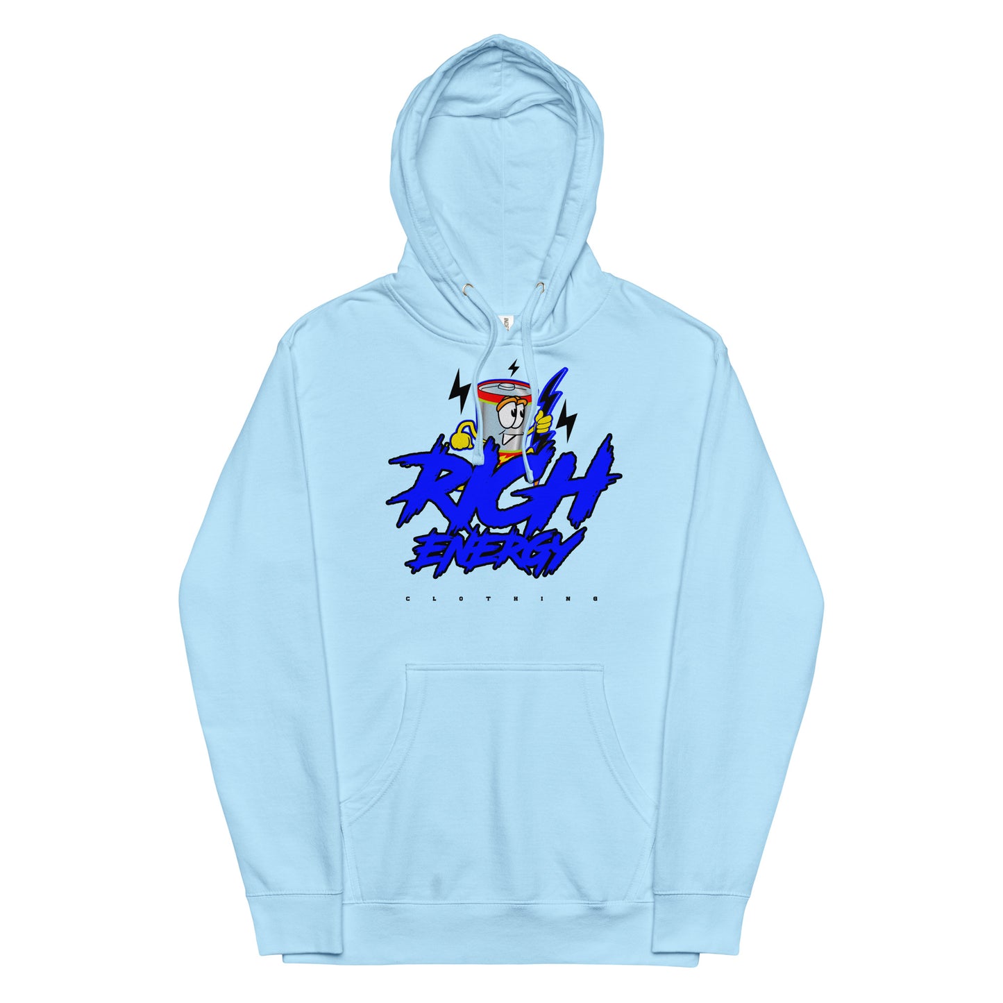 Big Rich Blue Unisex midweight hoodie
