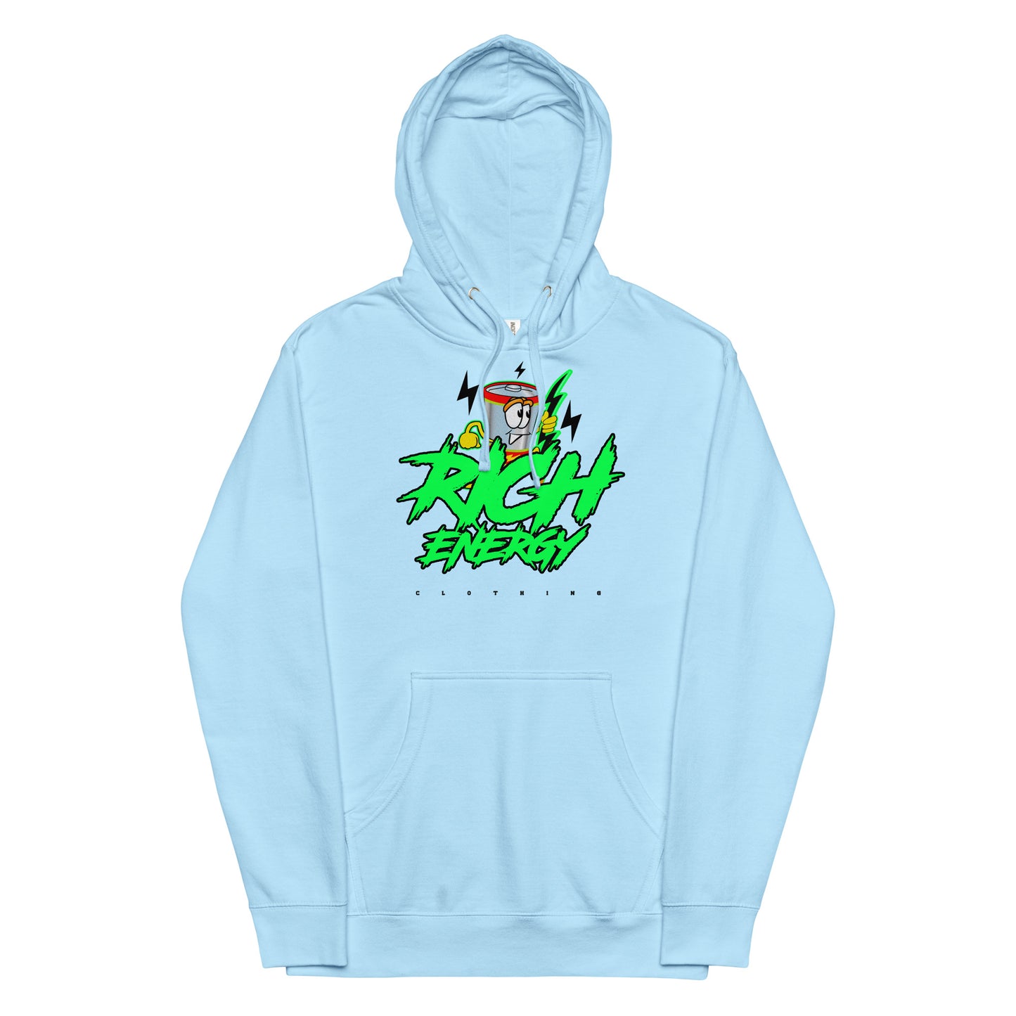 Big Rich Energy Green Unisex midweight hoodie