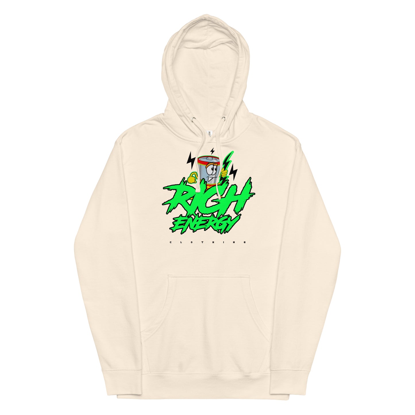 Big Rich Energy Green Unisex midweight hoodie