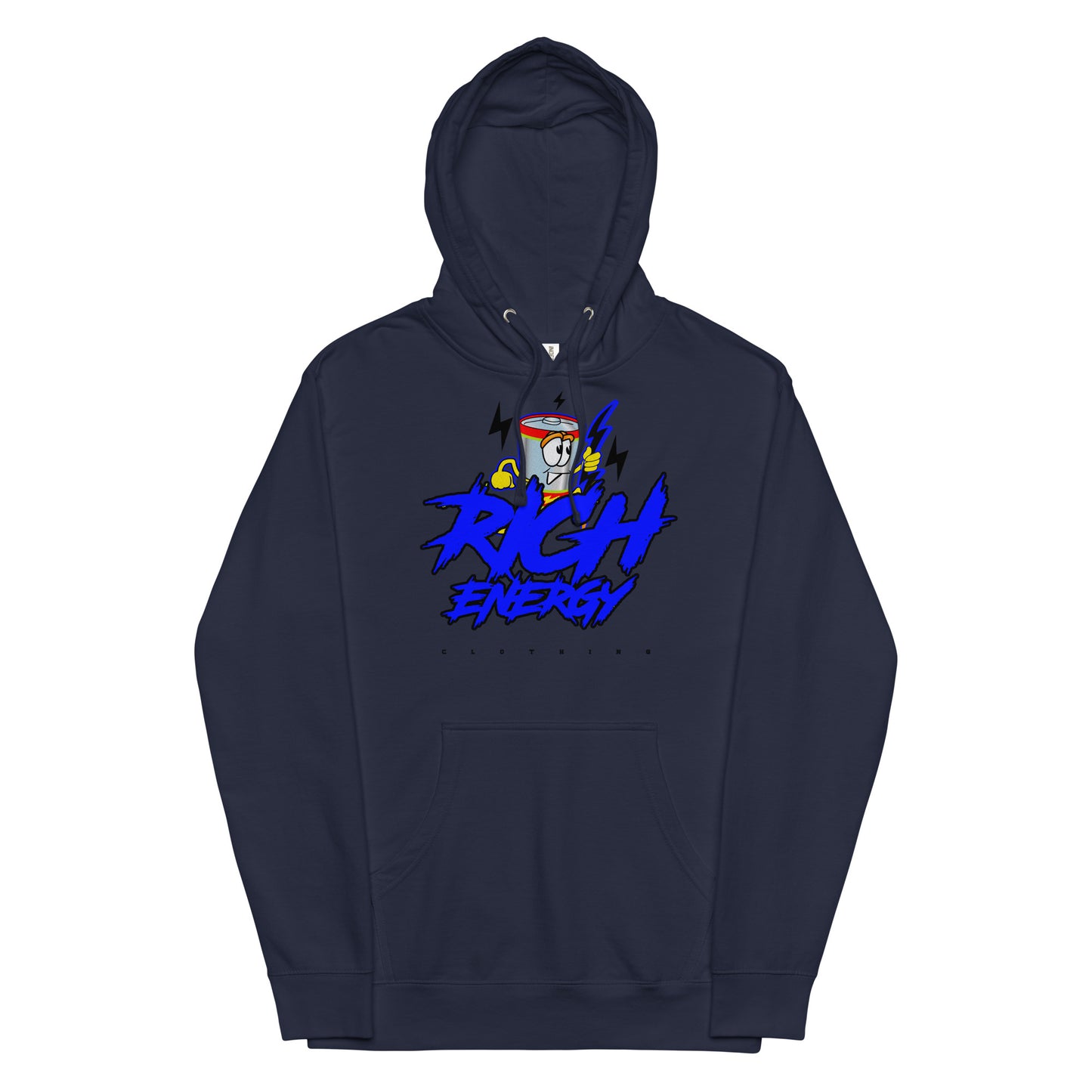 Big Rich Blue Unisex midweight hoodie