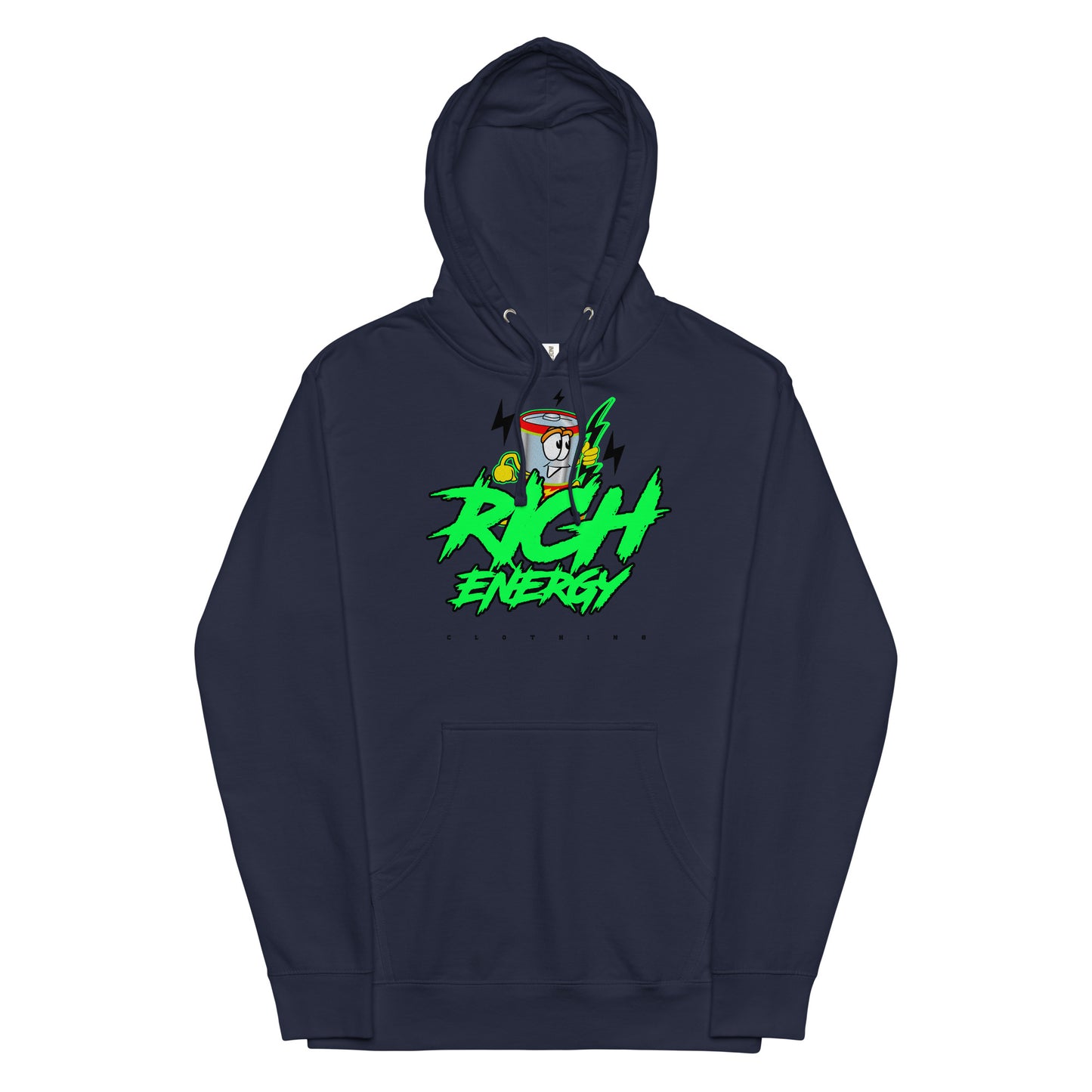 Big Rich Energy Green Unisex midweight hoodie