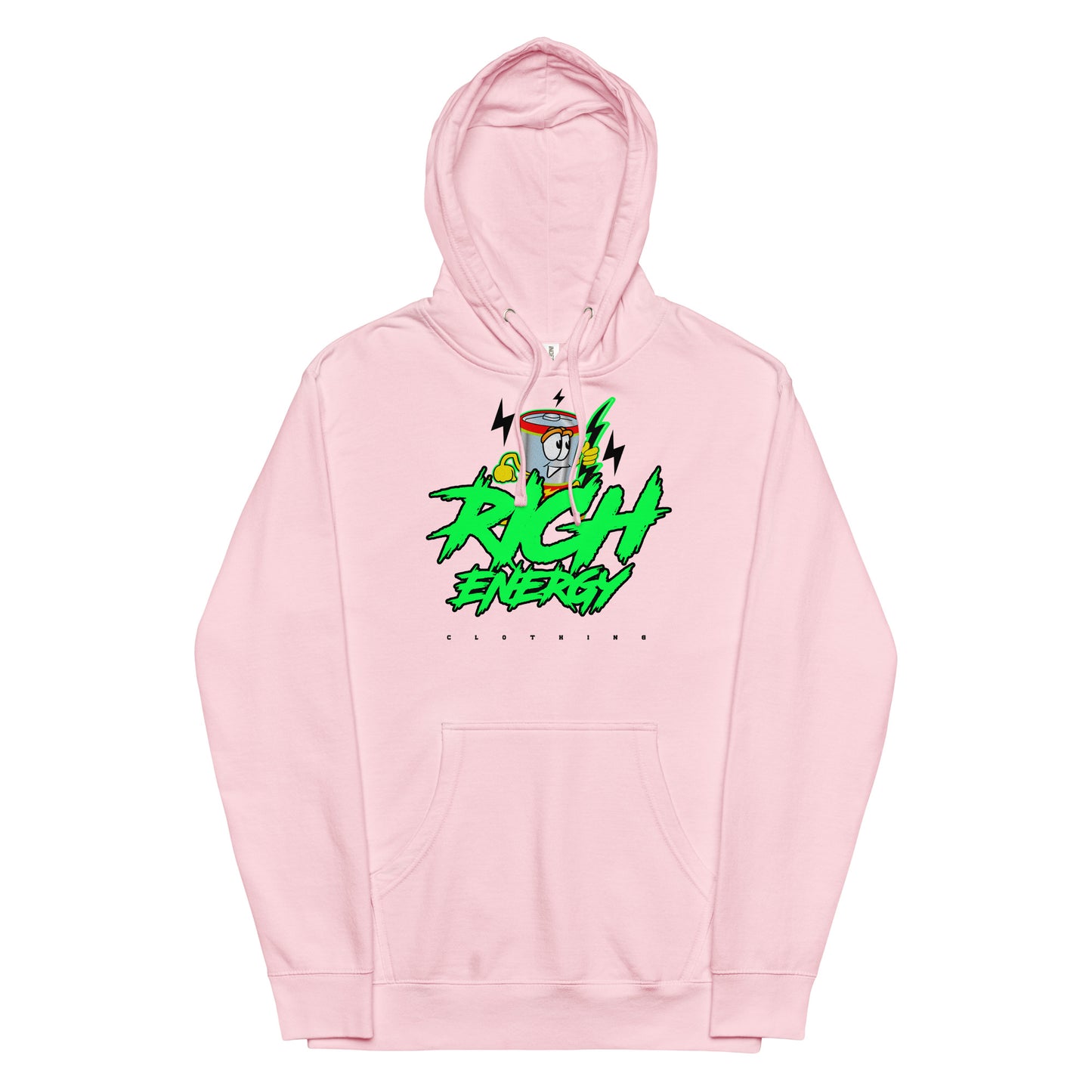 Big Rich Energy Green Unisex midweight hoodie