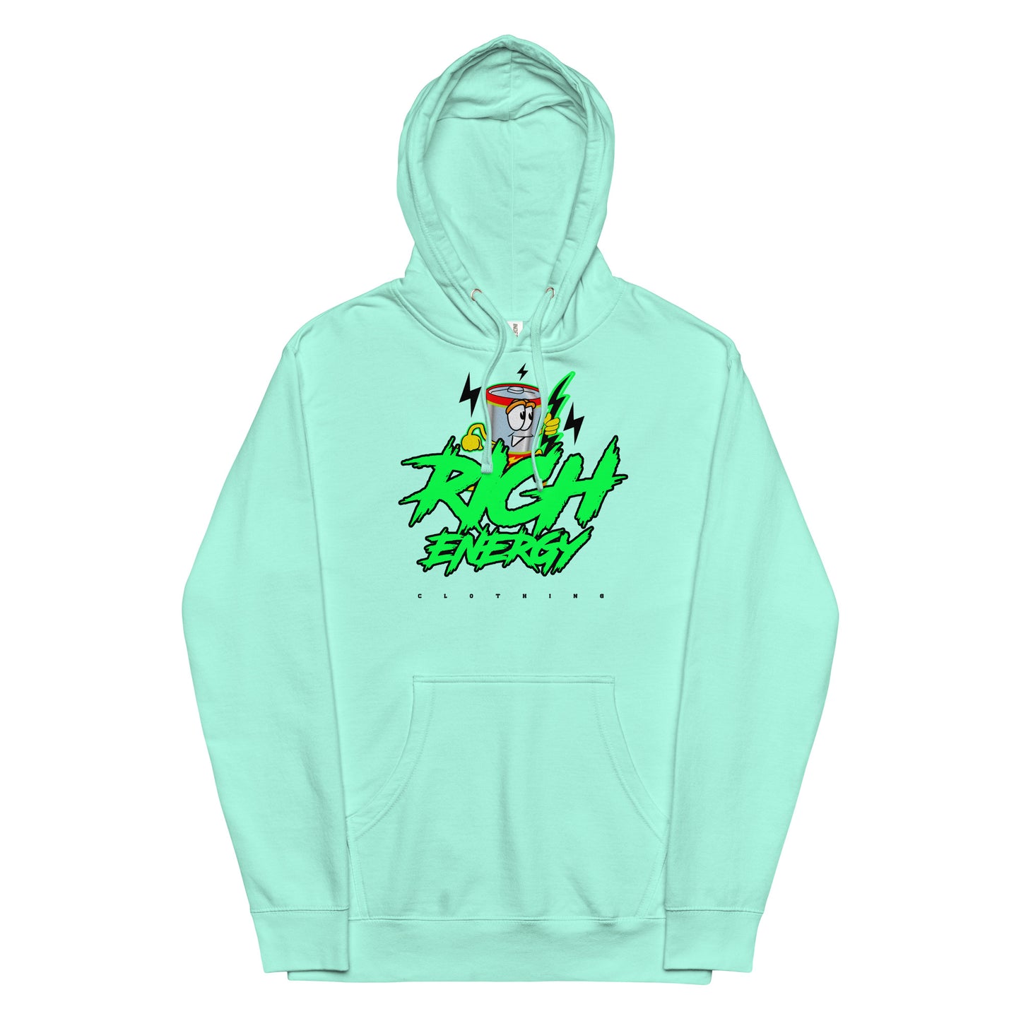 Big Rich Energy Green Unisex midweight hoodie