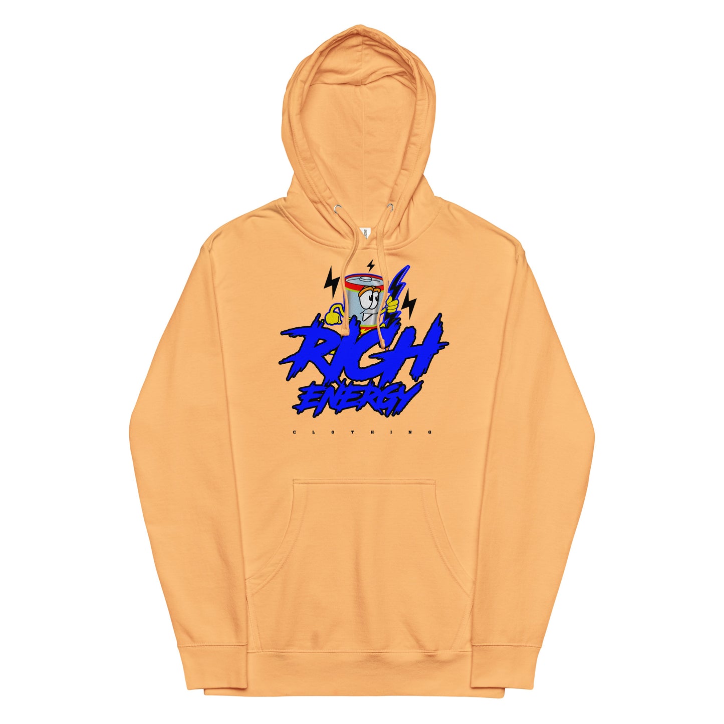 Big Rich Blue Unisex midweight hoodie