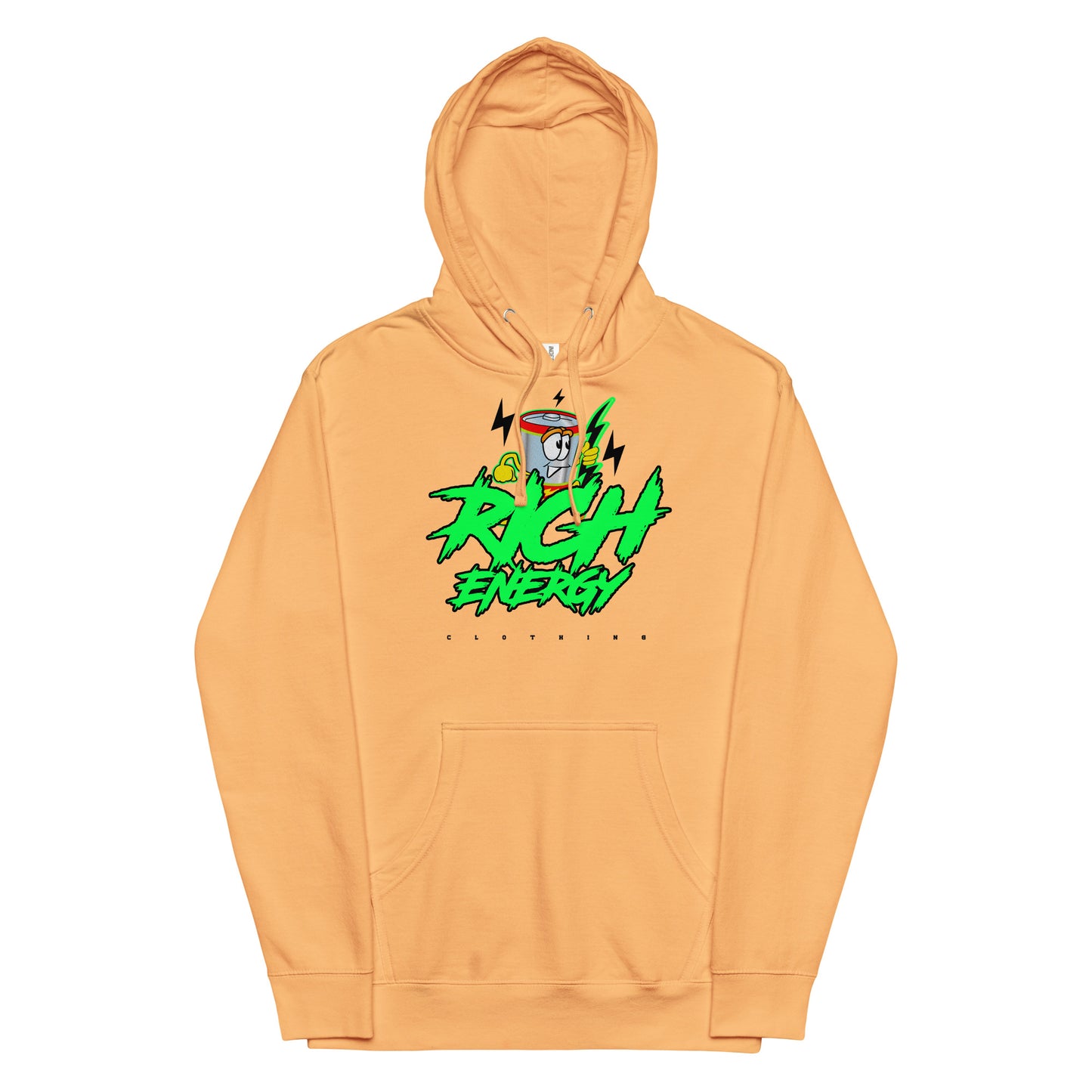 Big Rich Energy Green Unisex midweight hoodie