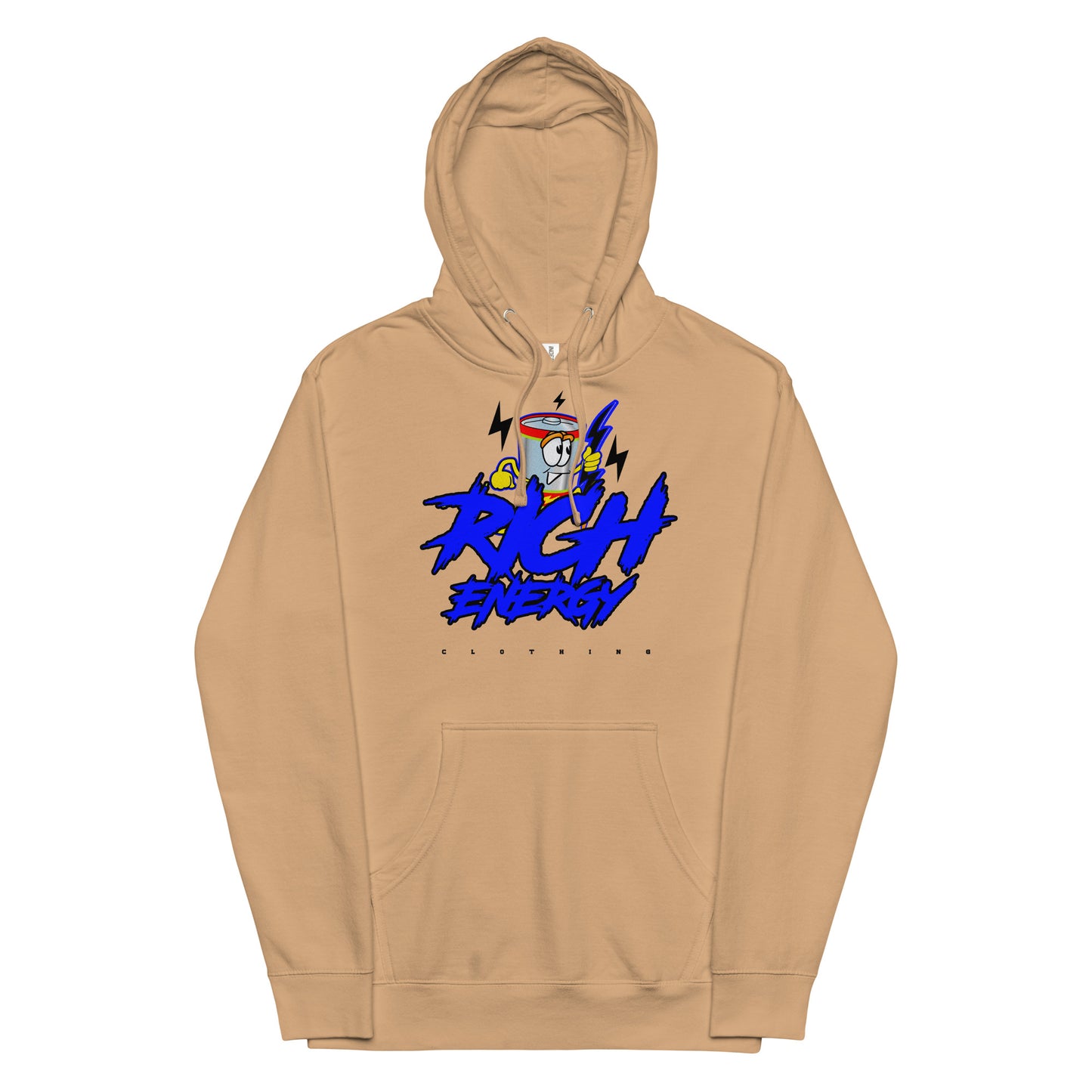 Big Rich Blue Unisex midweight hoodie