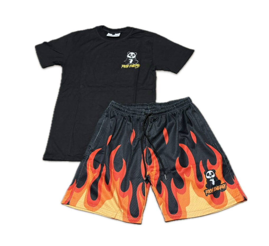 ****Flame Panda Power Short Set